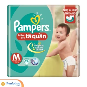 Pampers Tã quần size M22