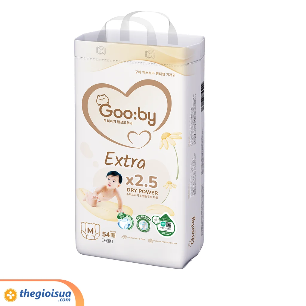 Tã quần Gooby Extra size M 54 miếng (cho bé 6 – 11kg)