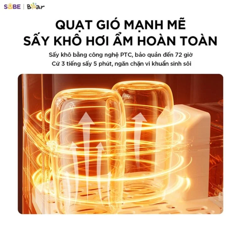 Máy đun nước và hâm sữa tiệt trùng Bear WW-5H12V78