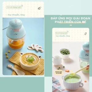 Máy xay ăn dặm 0.6L Bear GR-B06V1