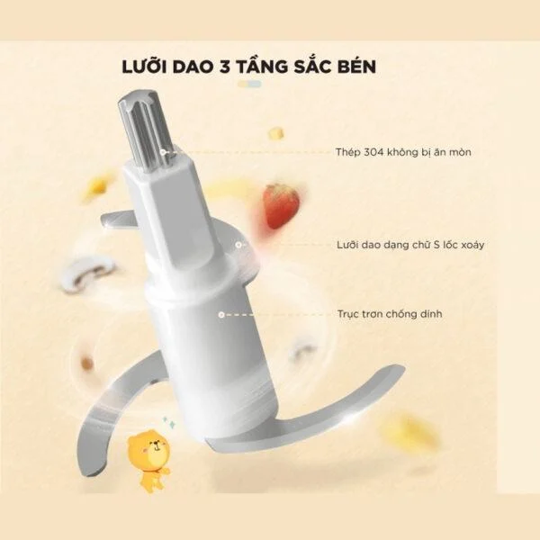 Máy xay ăn dặm 0.6L Bear GR-B06V1