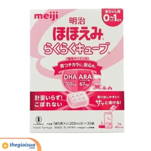 Meiji Hohoemi Raku Raku Cube 0-1 tuổi (27gr*30) thanh