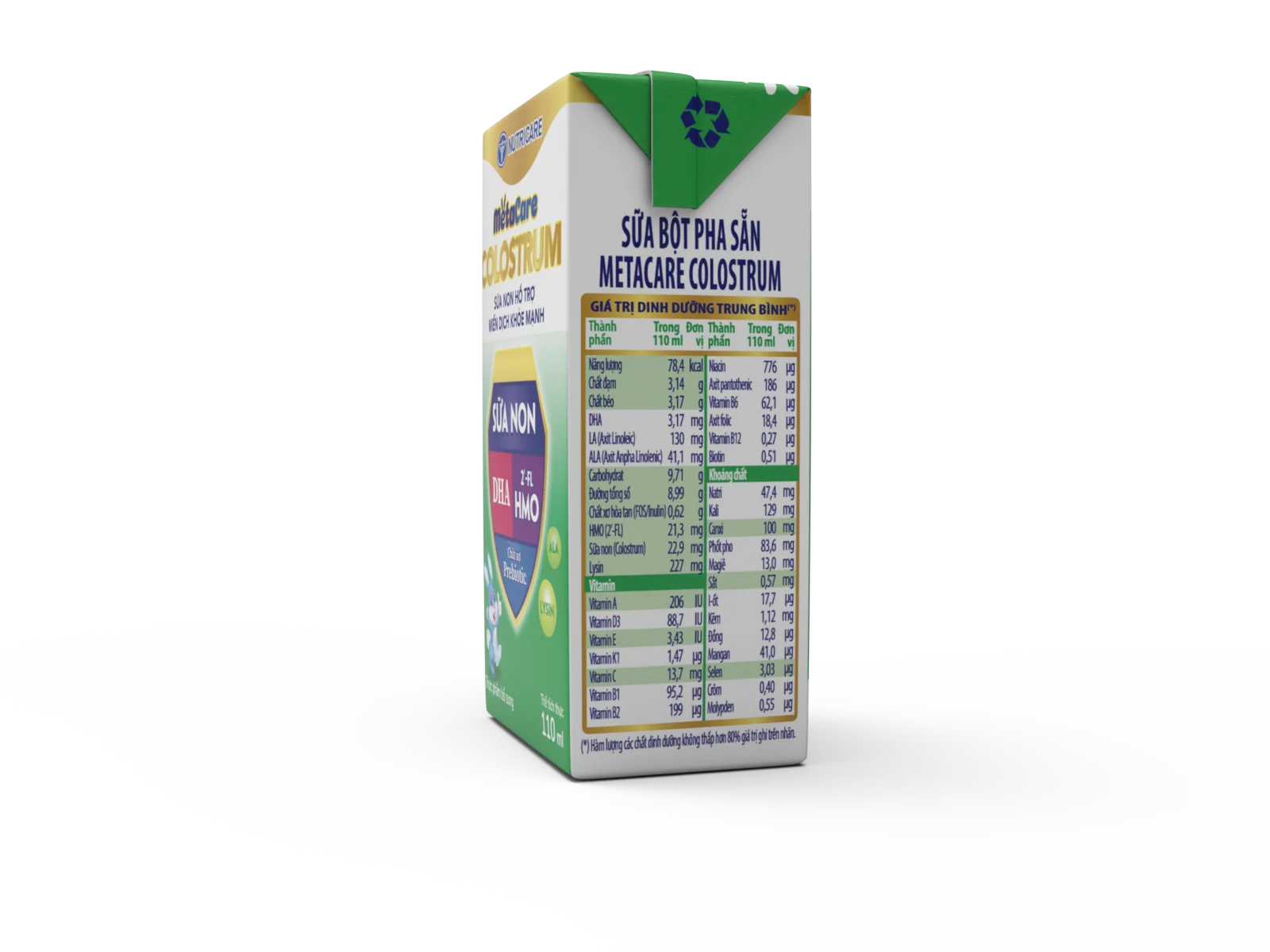 Sữa dinh dưỡng pha sẵn Metacare Colostrum 110ml