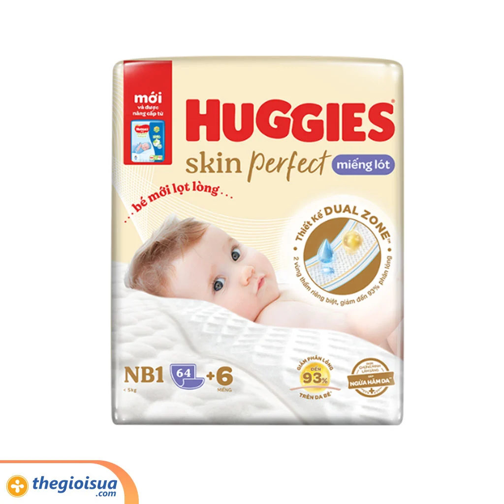 Miếng lót Huggies Skin Perfect Newborn 1 – 64m