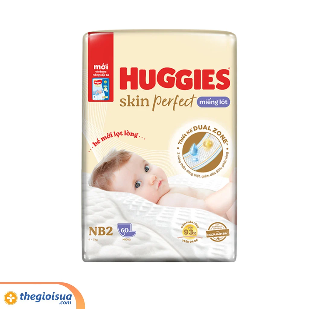 Miếng lót Huggies Skin Perfect Newborn 2 - 60m