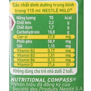 Thức uống lúa mạch Nestle Milo 4x115ml