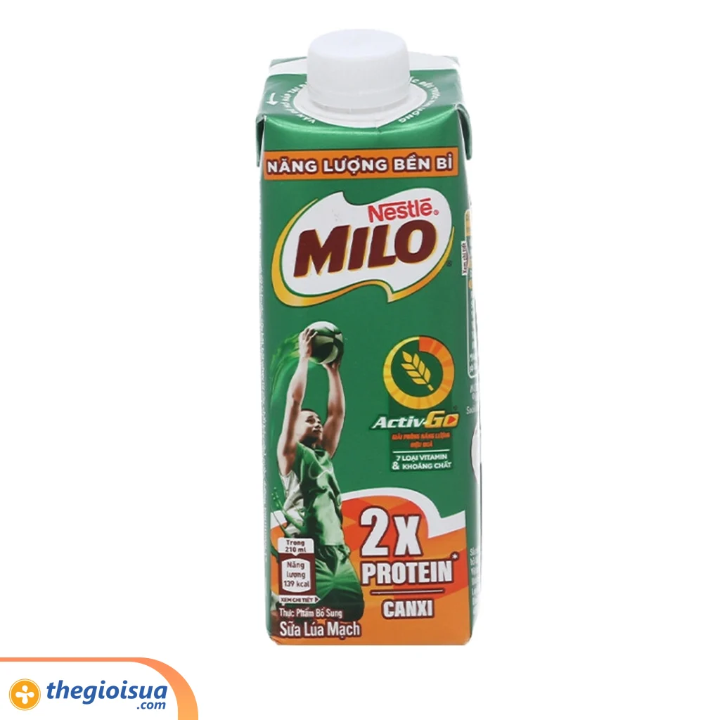 Sữa uống Milo nắp vặn 210ml