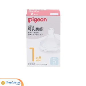 Núm ty Pigeon Silicone siêu mềm Plus WN3 S (giá 1 cái)