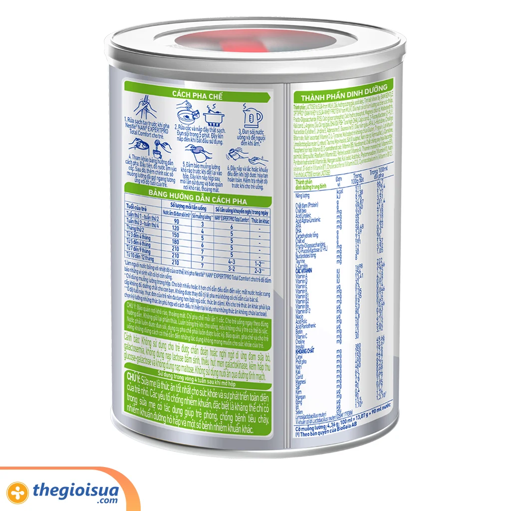 Sữa bột Nestle Nan ExpertPro Total Comfort 380g
