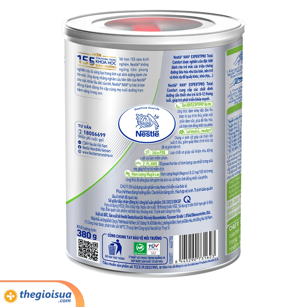 Sữa bột Nestle Nan ExpertPro Total Comfort 380g