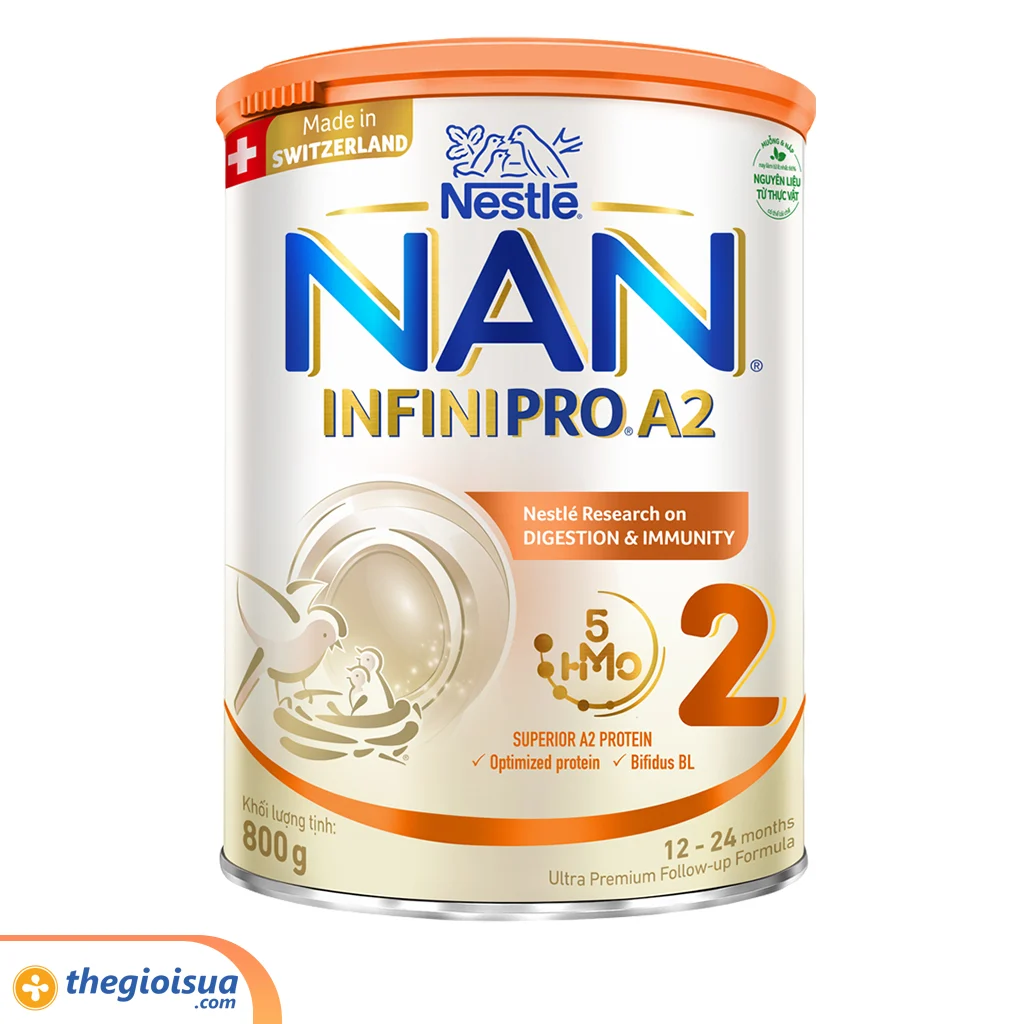 Sữa Công Thức Nestle Nan Infinipro A2 2 800g xuất xứ Thuỵ Sĩ