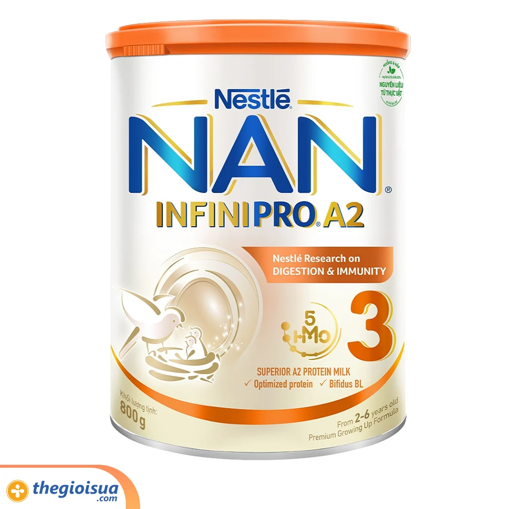 Sữa Công Thức Nestle Nan Infinipro A2 3 800g xuất xứ Thuỵ Sĩ