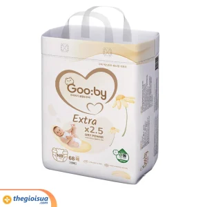 Tã dán Gooby Extra size NB 68 miếng (dưới 5kg)
