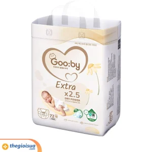 Tã dán Gooby Extra Little size NB 72 miếng sơ sinh dưới 4kg