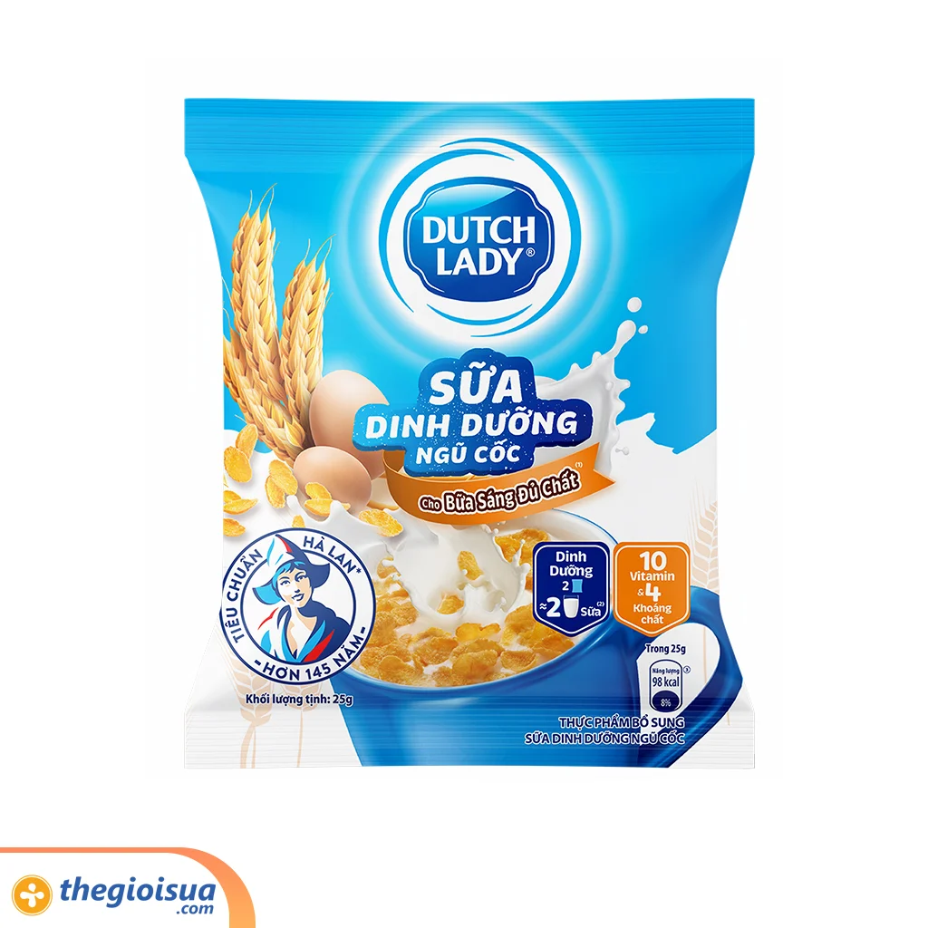 Sữa dinh dưỡng ngũ cốc Dutch Lady 10x25g