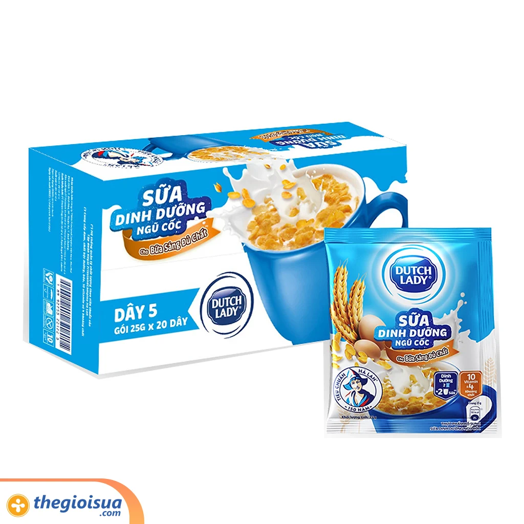 Sữa dinh dưỡng ngũ cốc Dutch Lady 10x25g