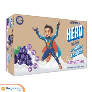 Sữa trái cây hương kẹo nho Vinamilk Hero 4x110ml
