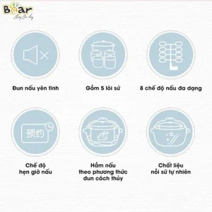 Nồi nấu chậm Bear 2.5L SUBE003