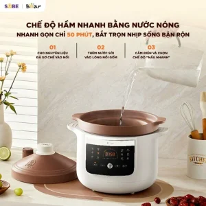 Nồi nấu chậm Bear 3L ESP-305LP