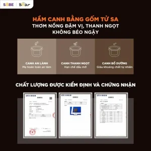 Nồi nấu chậm Bear 3L ESP-305LP