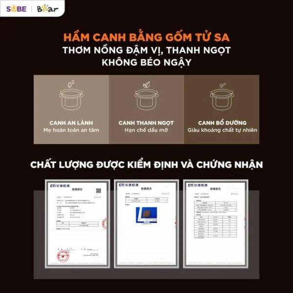Nồi nấu chậm Bear 3L ESP-305LP