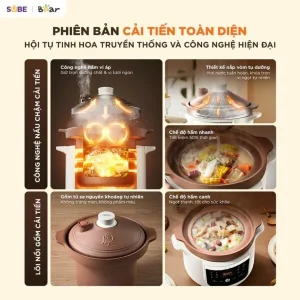 Nồi nấu chậm Bear 3L ESP-305LP