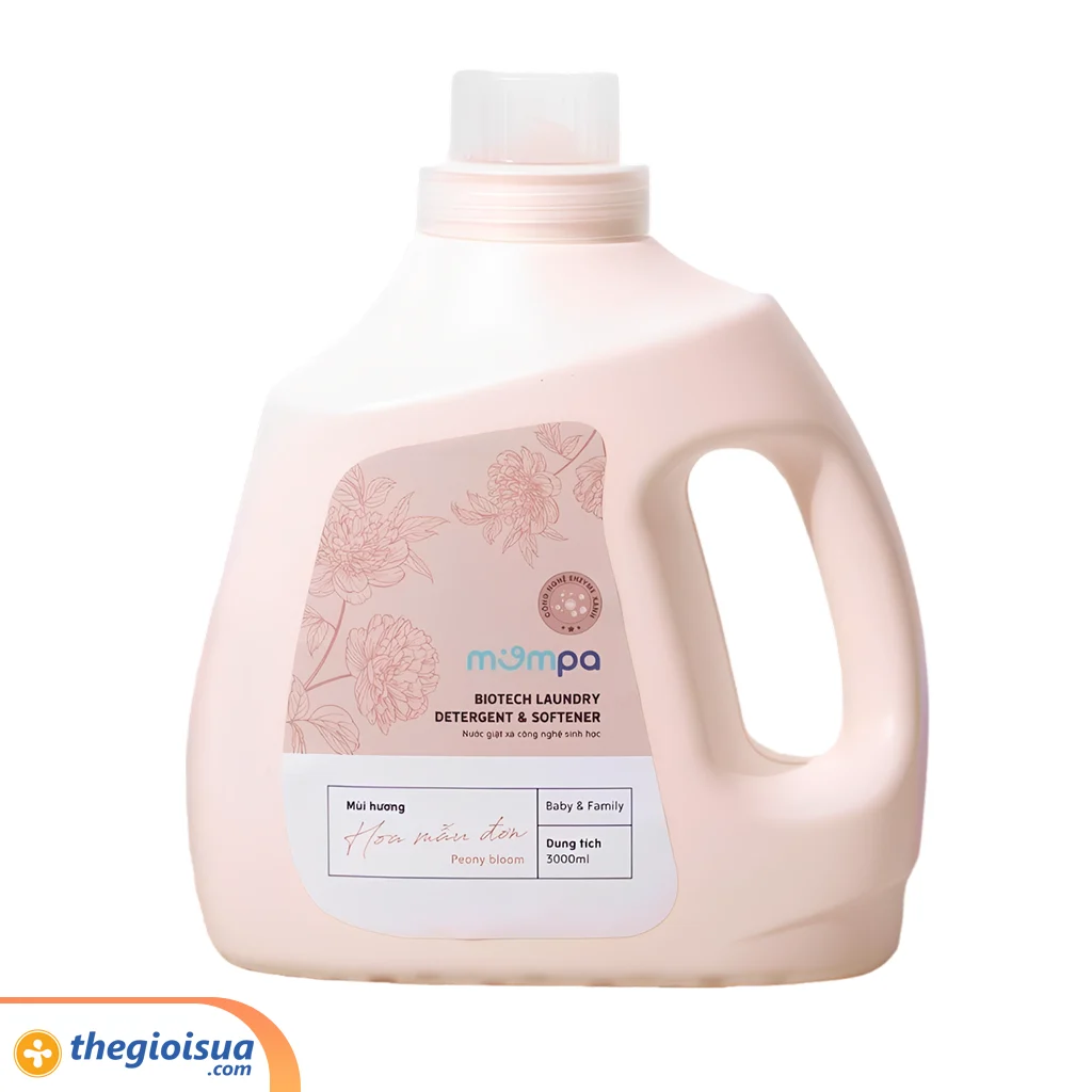 Nước giặt xả Mompa - Mẫu đơn 3L