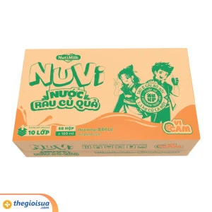 Nước rau củ quả NuVi vị cam hộp 180 ml