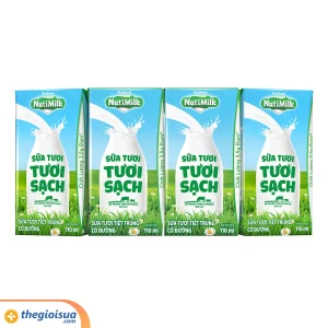 Sữa Tươi tiệt trùng Nutimilk tươi sạch có đường 110ml