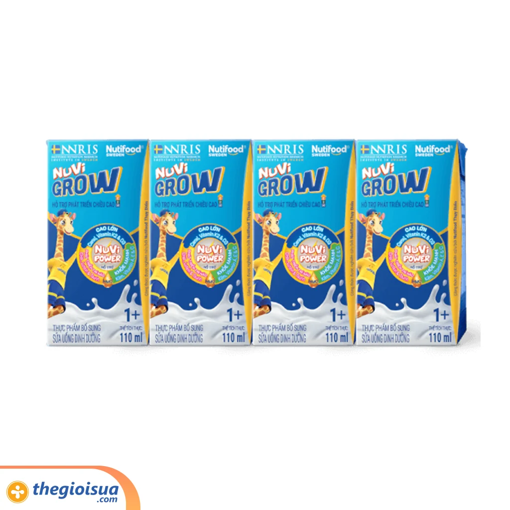 Sữa dinh dưỡng pha sẵn Nuvi Grow 1+ 110ml (Từ 1 tuổi)