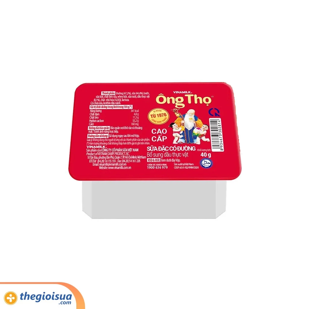 Sữa đặc có đường Vinamilk Ông thọ Đỏ lẻ 40g