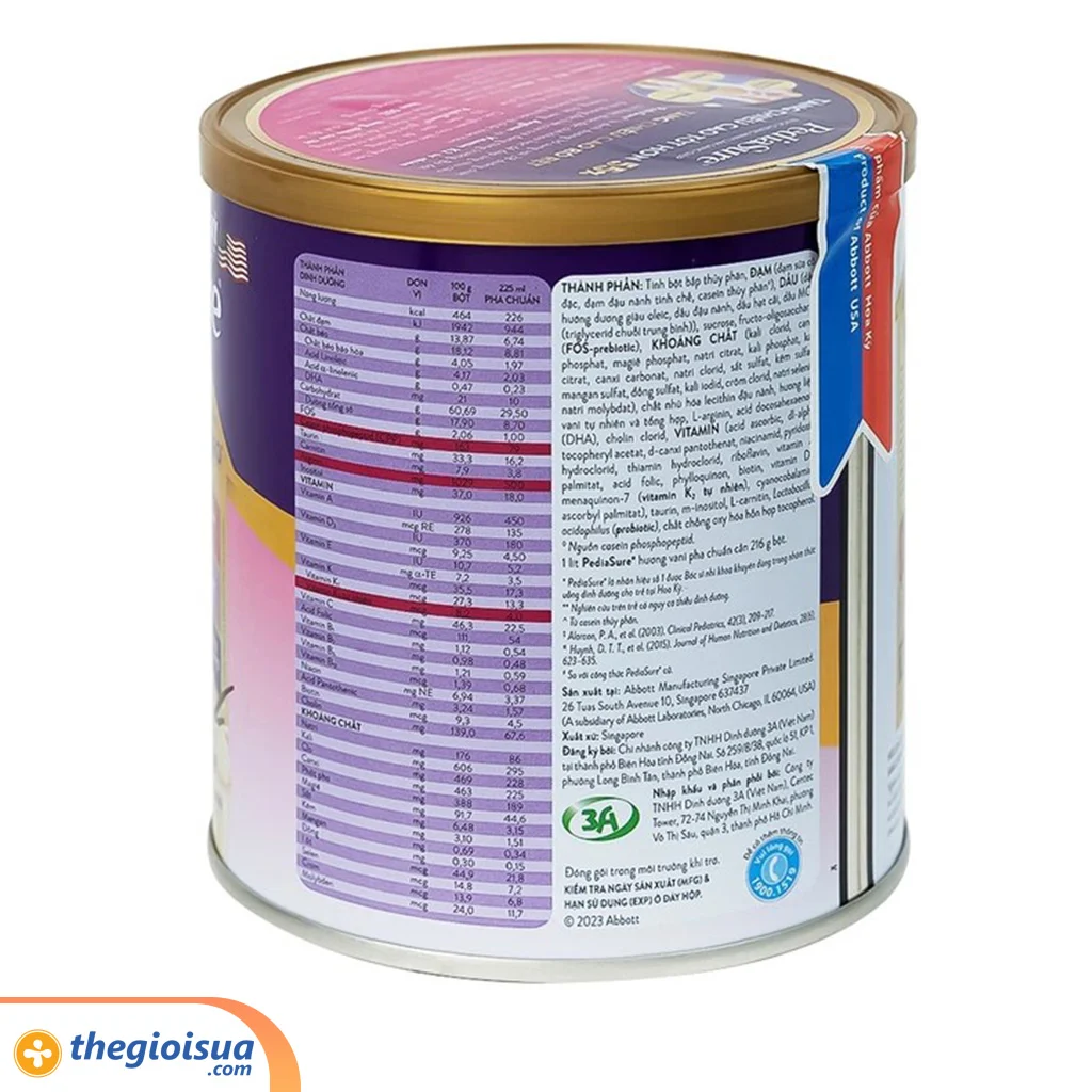 Abbott Pediasure hương vani 380g