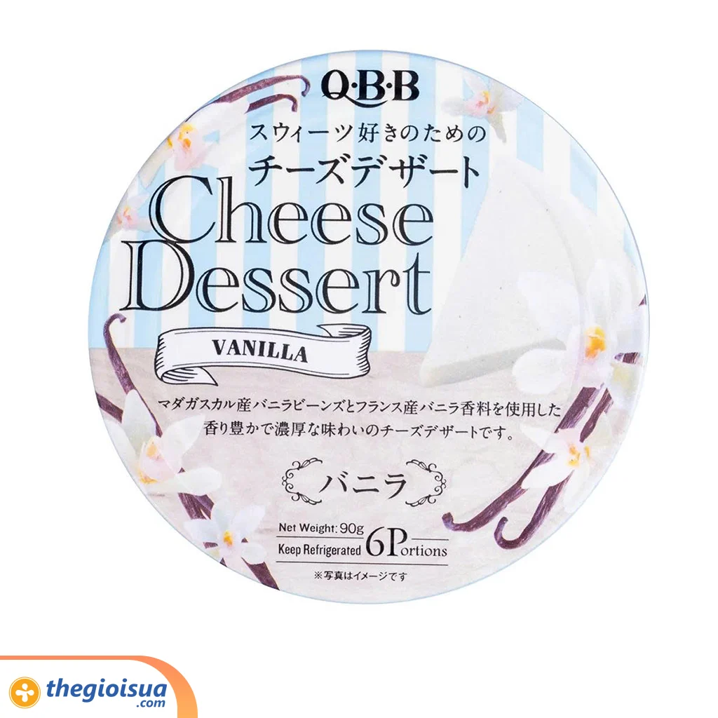 Phô mai QBB vị vanilla 90g (6 miếng)
