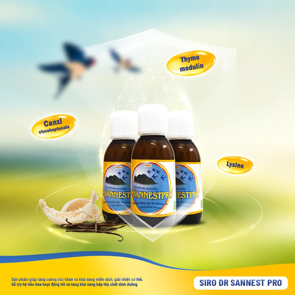 Siro ăn ngon yến sào cao cấp Dr Sannest Pro 100ml