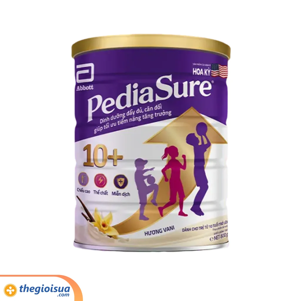 Sữa bột Abbott Pediasure 10+ vani 800g