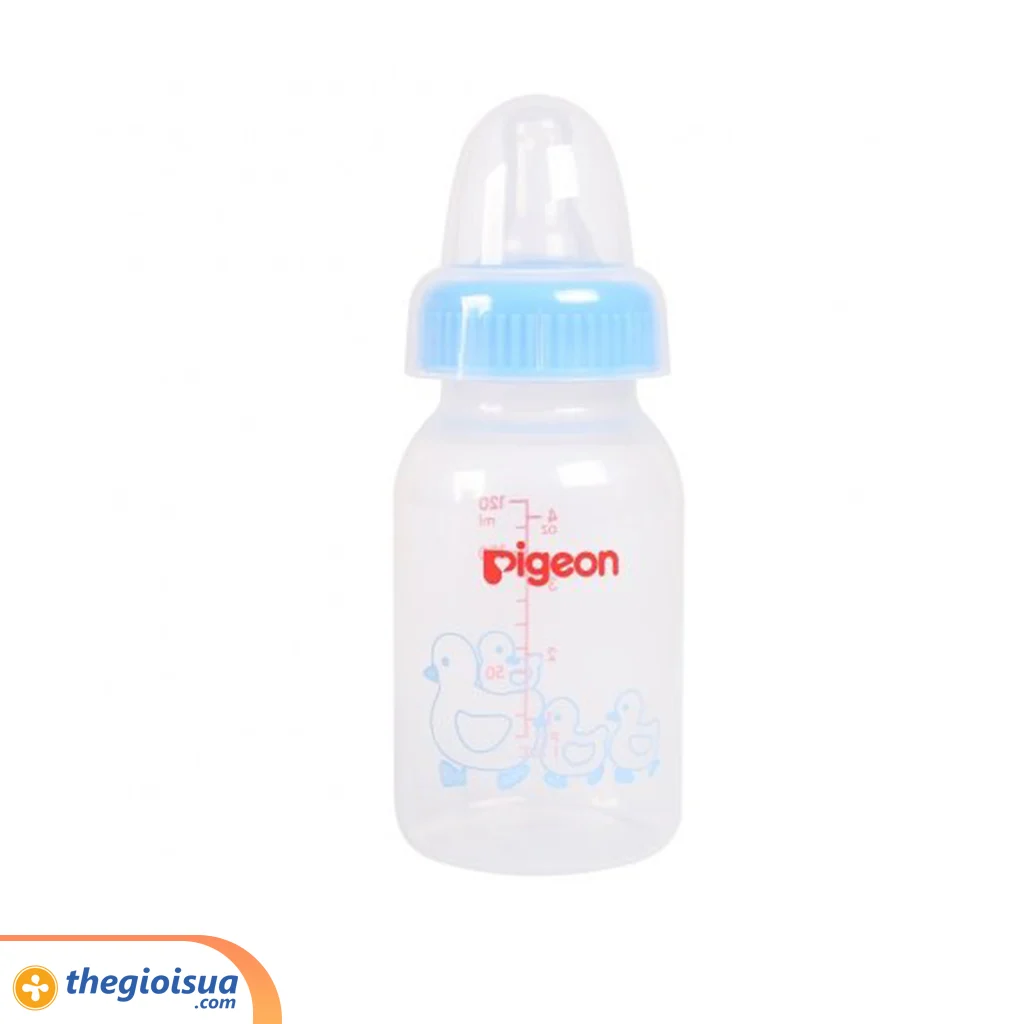 Bình sữa Pigeon PP tiêu chuẩn - Vịt xanh 120ml