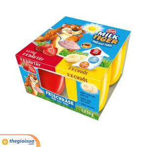 Phô mai tươi Milk Tiger Hương Dâu – Chuối