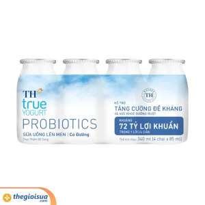 Sữa Uống Lên Men có đường TH true YOGURT Probiotics 85ml