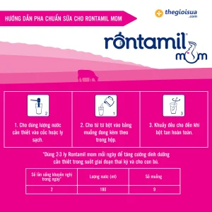 Sữa bầu Rontamil Mom 800g