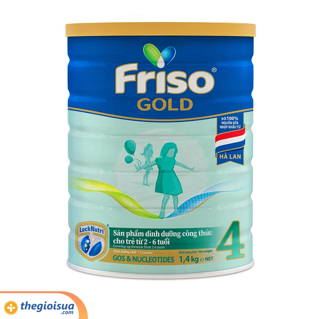 Sữa bột Friso Gold 4 1400g dành cho trẻ từ 2 - 6 tuổi