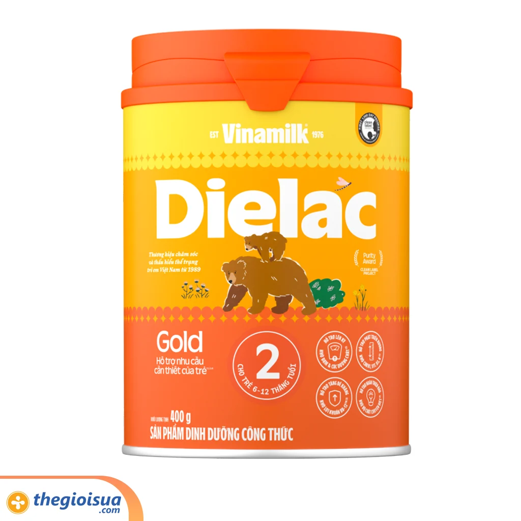 Sữa Bột Dielac Gold 2 HT 400g mẫu mới