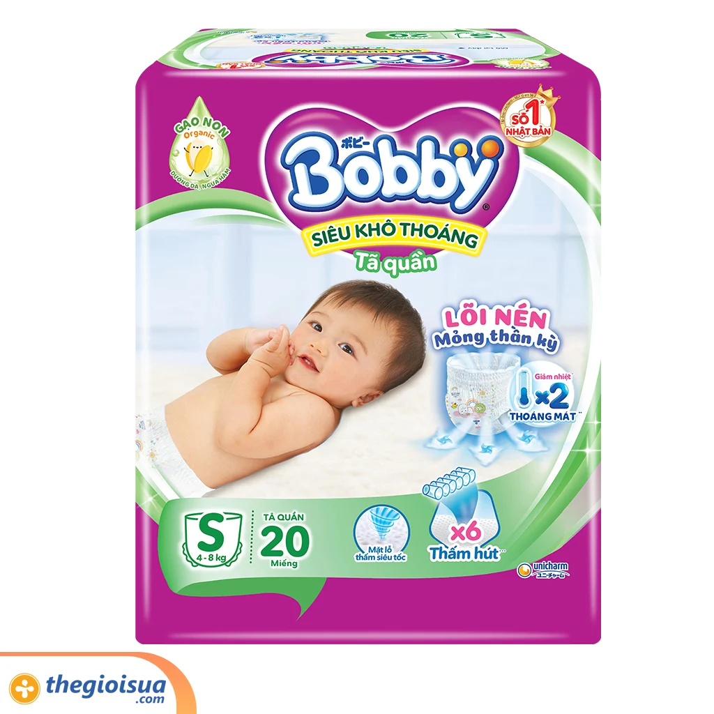 Tã Bobby quần size S20