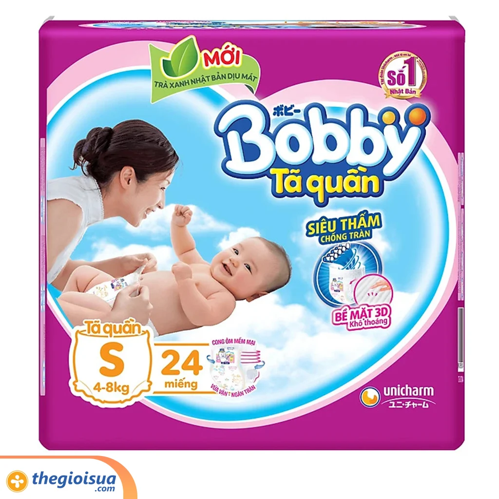 Tã quần Bobby size S 24 miếng
