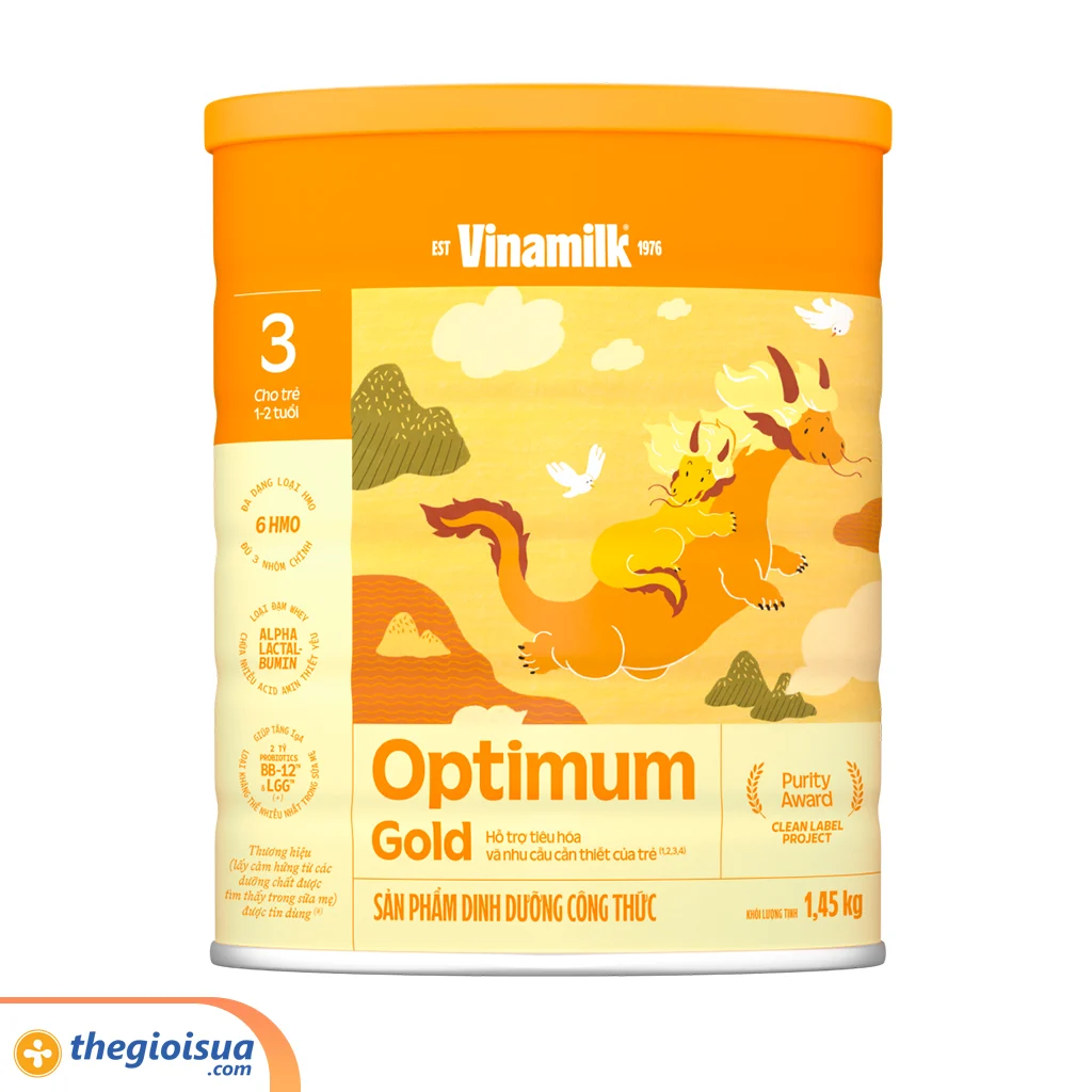 Sữa bột Optimum Gold 3 1450g mẫu mới