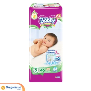 Tã quần Bobby Siêu Thấm size S 46 miếng