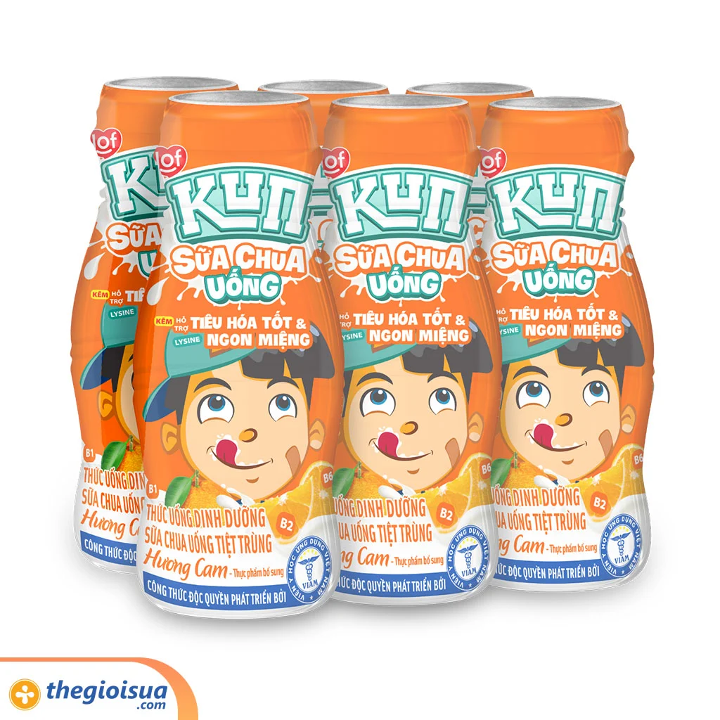 Sữa Chua Uống Kun 85ml Cam