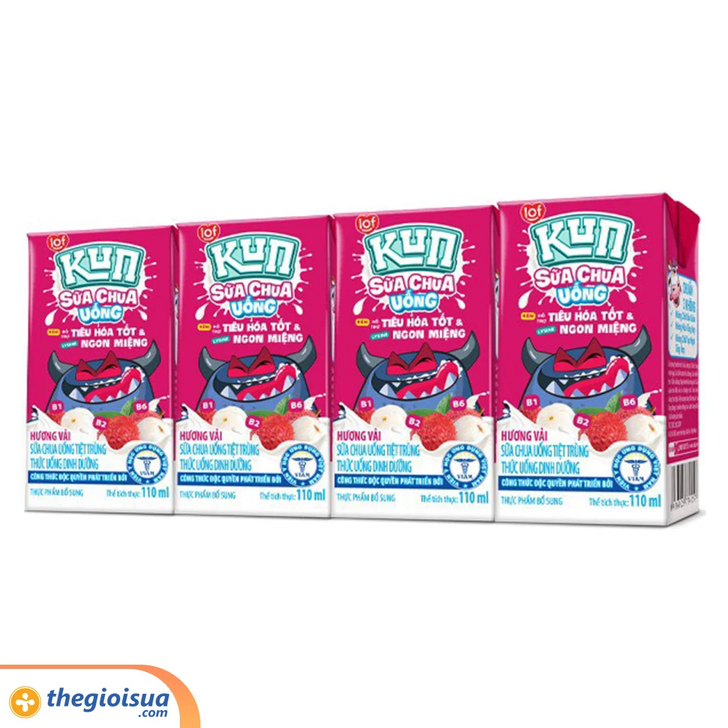 Sữa chua uống Kun hương vải 110ml