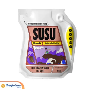 Sữa socola lúa mạch Susu túi 110ml