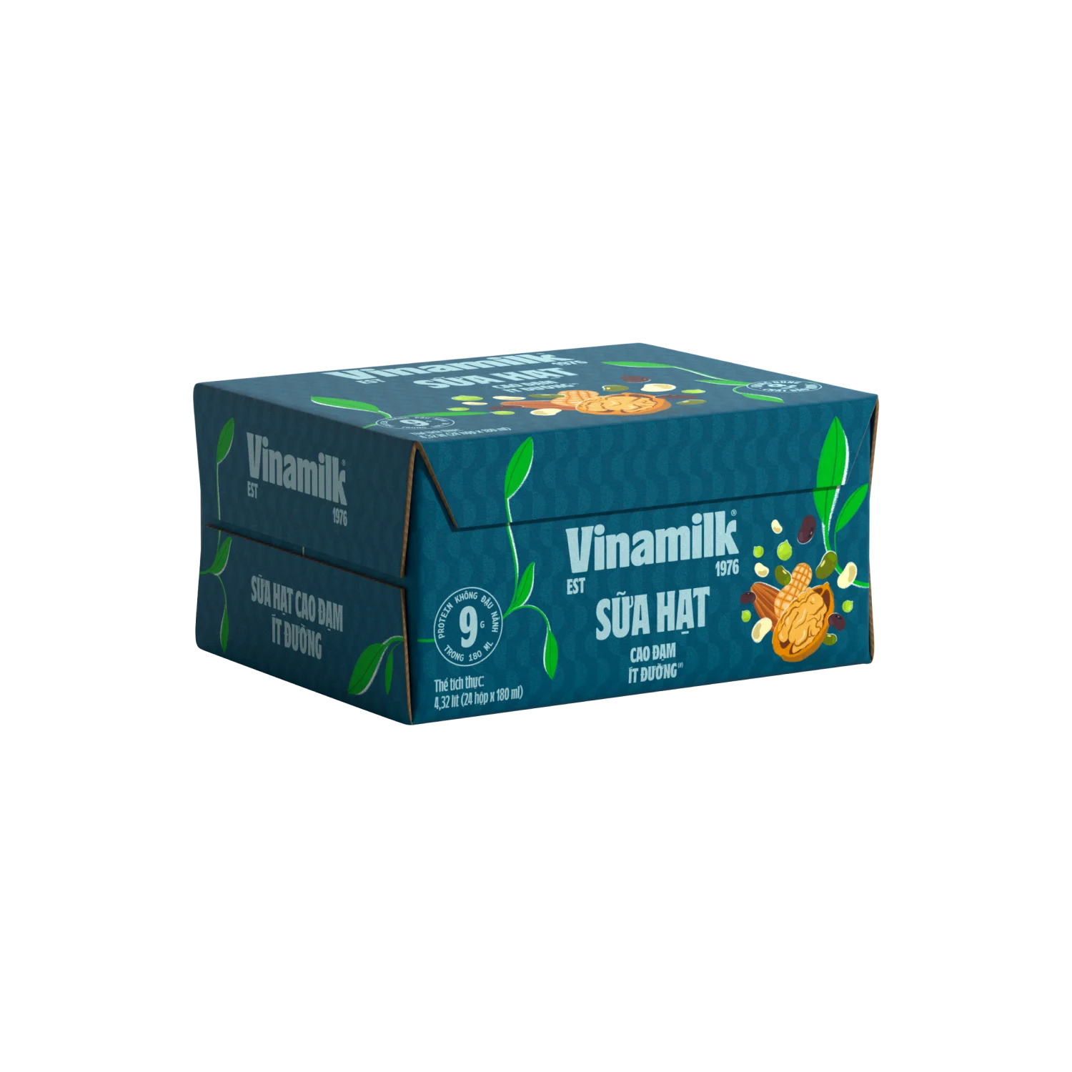 Sữa hạt cao đạm ít đường Vinamilk 180ml