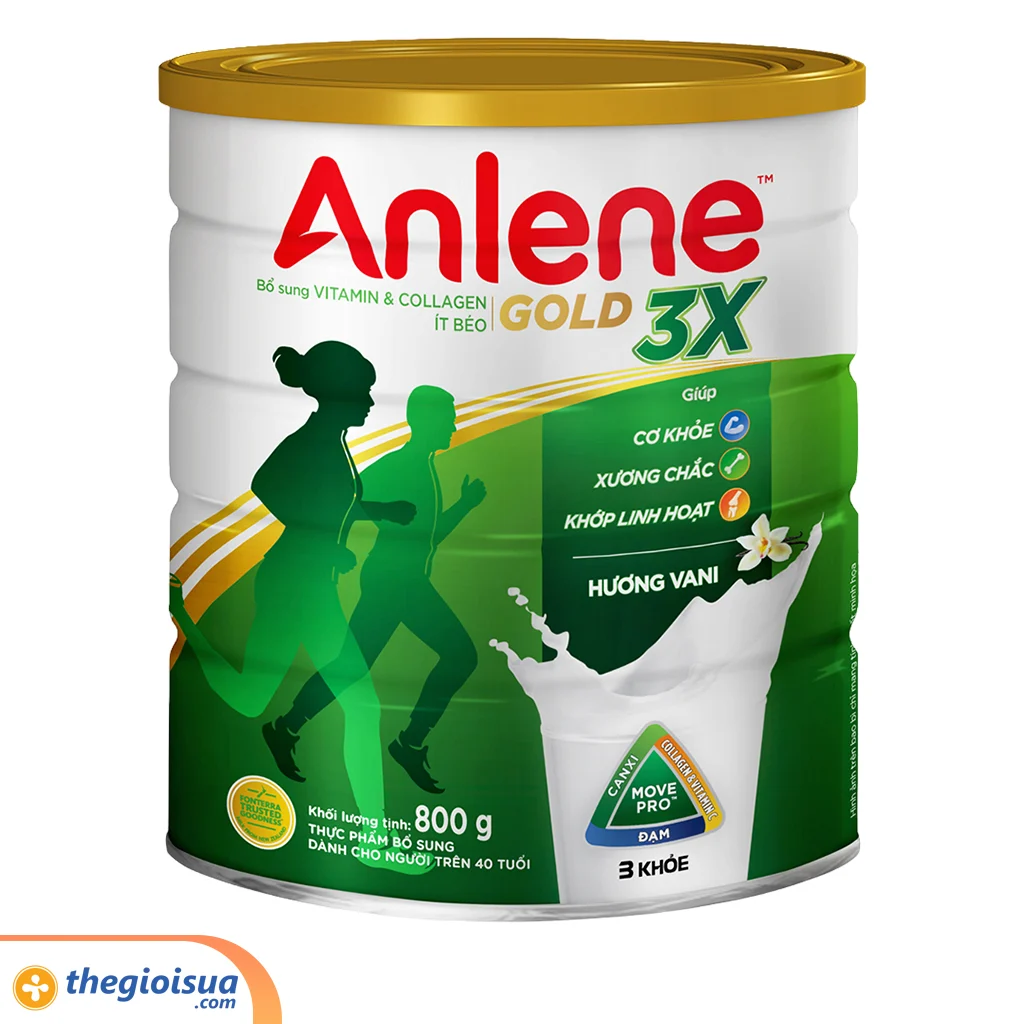Sữa bột Anlene Gold 3X hương Vani 800g